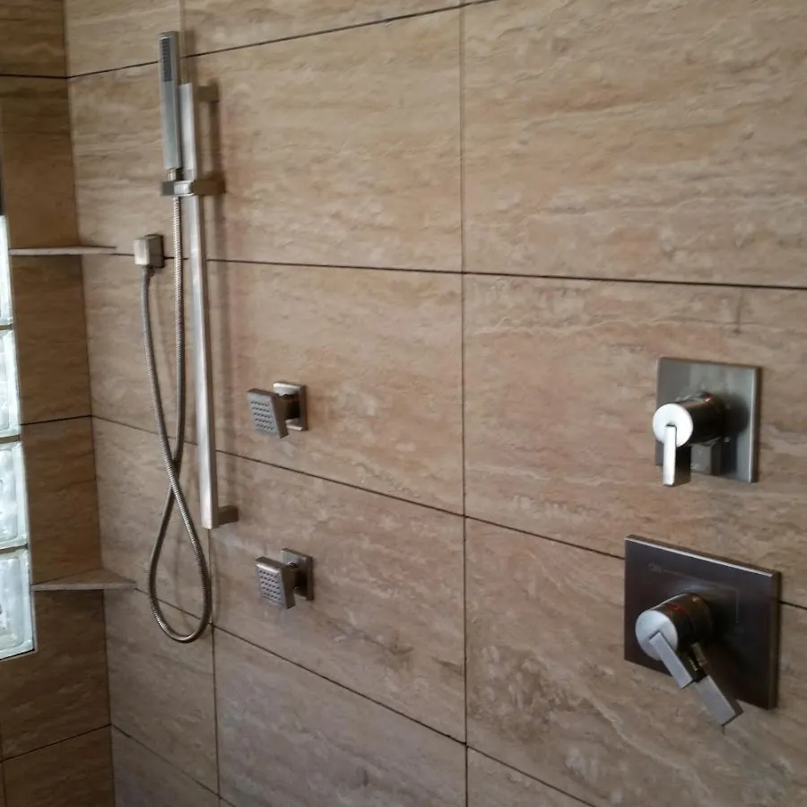 Shower fixture installation for Water Heater Replacement in Ponca City
